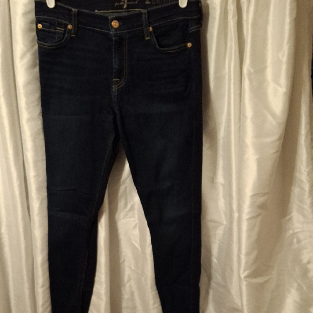 7 For All Mankind Midnight Skinny Jeans 28 💙💙💙💙